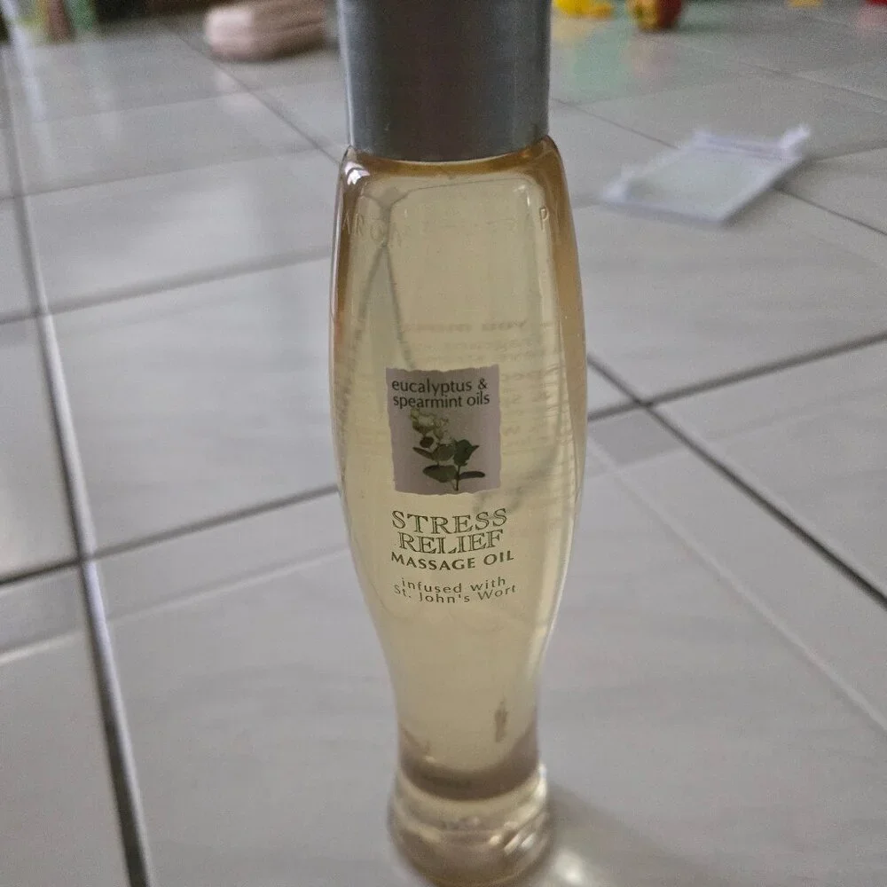 New Bath and Body Works Stress Relief Massage Oil Eucalyptus Spearmint 6 fl.oz.